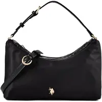 U.S. POLO ASSN. Mala de ombro 'HOUSTON' preto