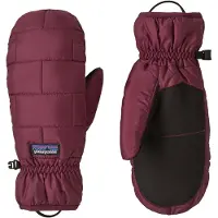 Patagonia - Luvas ski - Nano Puff Mitts Berry Fig para Unissexo - Tamanho L - Violeta