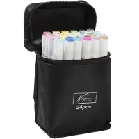 Creative Craft Group Caneta De Feltro Pastel Round Dual Markers 24 Pcs