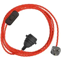 Creative Cables Porta-lâmpada Com Cabo Snakebis Twisted Shade Ready E27