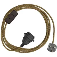 Creative Cables Porta-lâmpada Com Cabo Snakebis Zig-zag Shade Ready E27