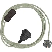 Creative Cables Porta-lâmpada Com Cabo Snakebis Zig-zag Shade Ready E27
