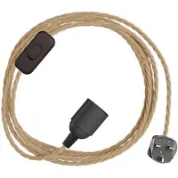 Creative Cables Porta-lâmpada Com Cabo Snakebis Twisted E14