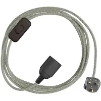 Creative Cables Porta-lâmpada Com Cabo Snakebis Shade Ready E14