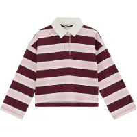 We fashion Camisola cor-de-rosa / borgonha / branco