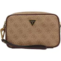 GUESS , Vezzola, Poliuretano, Pequena, Bolsa de Ombro em Tecido, Marrom, GU154H046-O11, 13x20x5 cm, Unissex