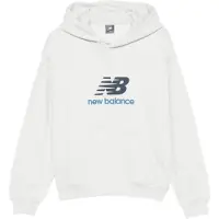 New Balance Sweatshirt 'Athletics French Terry Logo Hoodie' cinzento