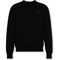 Calvin Klein Pullover 'Monogram Embroidery Relaxed' preto