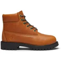 Timberland unisex para criança. TB0A6BETEN11 Botas de couro Premium branco (23), Plano, Cordão, Clássico, moda infantil
