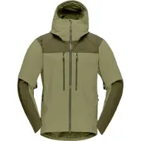 Norrøna - Marcas - Trollveggen Gore-Tex Pro Light Jacket M Olive Night Deep Lichen Green para Homem - Tamanho XL - Caqui