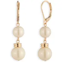 Ralph Lauren Brincos 'LINDELLA' ouro / branco pérola