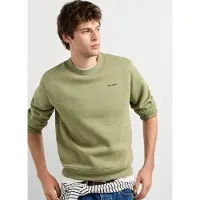 Pepe Jeans para homem. PM5800250 Moletom Jefferson Crew verde (XXL), Casual, Algodão