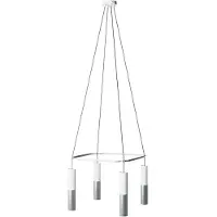 Creative Cables Luminária Pendente Sem Lâmpada Cage 4 Drops Tub-e14 Doppio