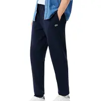 Lacoste Calças de treino Pantalon de survêtement en molleton tapered fit homens - Marinho - EU XL