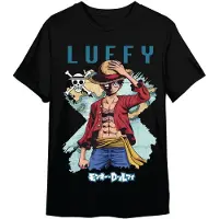 Toei Animation Camiseta De Manga Curta Monkey D Luffy Map One Piece