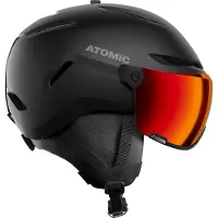Atomic - Capacetes ski homem - Savor Visor Stereo Black para Unissexo - Tamanho 51-55 cm - Preto