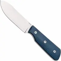 Straight Line Bigger Digger BDG-BC Stonewashed 14C28N, Blue Canvas Micarta, faca fixa