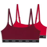 HUGO Soutien vermelho / borgonha / preto / branco