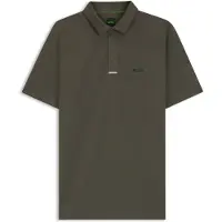 BOSS para homem. 50570012 Polo Paddytech verde (XL), Casual, Esportivo, Poliéster, Manga curta