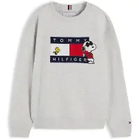 Tommy Hilfiger Sweatshirt 'Peanuts' navy / cinzento claro / vermelho / branco