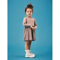 Name it Vestido 'NMFLONA' taupe / branco
