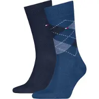 Tommy Hilfiger Meias Check 2 Pares