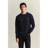 Gant para homem. 8030761 Camisola de gola redonda marinho (XXL), Casual, Algodão