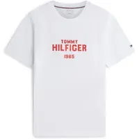 Tommy Hilfiger Camisa 'Brand Love' vermelho vivo / branco