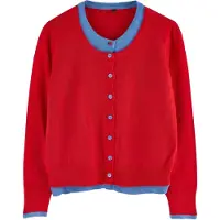 Trendyol Casaco de malha opal / vermelho