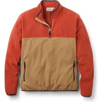 Passenger - Marcas - Set Off Polartec 1/4 Zip Fleece Dark Rust Caramel para Homem - Tamanho M - Castanho