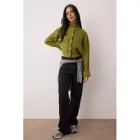 Trendyol Casaco de malha maçã