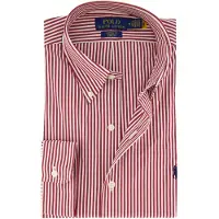 Ralph Lauren Camisa vermelho vinho / branco