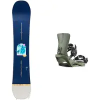 Burton - Packs (snowboard + fixações) - Pack Yeasayer FV 2026 para Mulher - Azul
