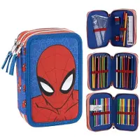 Cerda Spiderman Estojo Triplo Para Lápis Spiderman Marvel