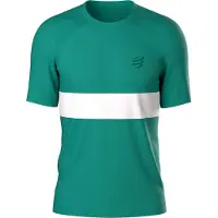 Compressport - Vestuário trail corrida - Performance SS Tshirt M Shady Glade White para Homem - Tamanho S - Azul