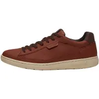 Timberland para homem. TB0A5P7QEM61 Sapatilhas de pele Portofino Pier castanhas (43.5), Couro, Marrom, Plano, Cordão, Casual