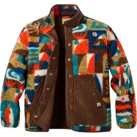 Passenger - Marcas - Clover Sherpa Fleece Jacket W Lost On Purpose Pacific Green para Mulher - Tamanho S - Castanho