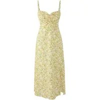 Trendyol Vestido de verão amarelo pastel / verde / laranja
