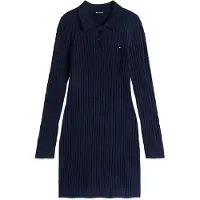 Tommy Hilfiger Vestido de malha marinho / branco