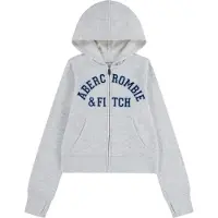 Abercrombie & Fitch Casaco em moletão azul noturno / azul céu / acinzentado