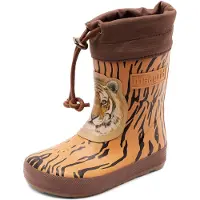 Bisgaard Bota de borracha caramelo / castanho escuro / preto / branco