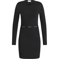 Calvin Klein Jeans Vestido 'SENSUAL' preto / offwhite
