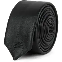 Karl Lagerfeld Cachecóis ' K/Autograph Lederkrawatte ' preto