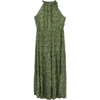 Trendyol Vestido de verão azul claro / oliveira / verde claro / verde escuro
