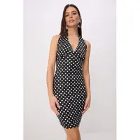 Trendyol Vestido preto / branco