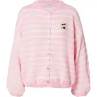 Hailys Casaco de malha 'Av44a' cor-de-rosa / branco