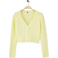 Trendyol Casaco de malha amarelo