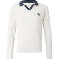 Calvin Klein Underwear Camisa 'ARCHIVE' azul escuro / cinzento claro / branco