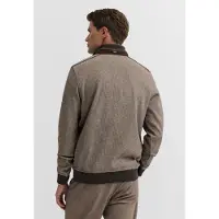 Bugatti Pullover castanho / branco