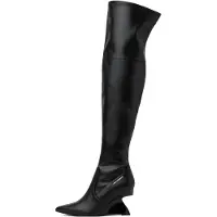 Karl Lagerfeld Overknees 'Waverly' preto